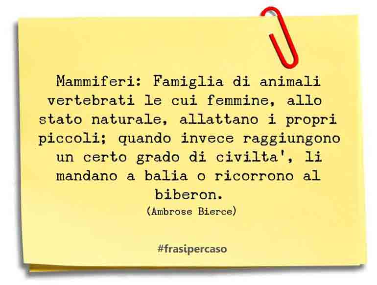 Una citazione di Ambrose Bierce by FrasiPerCaso.it