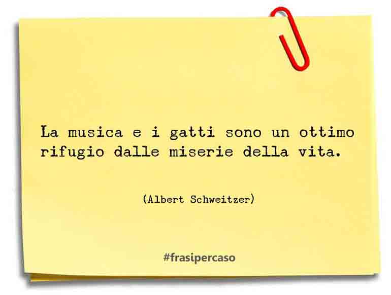 Una citazione di Albert Schweitzer by FrasiPerCaso.it