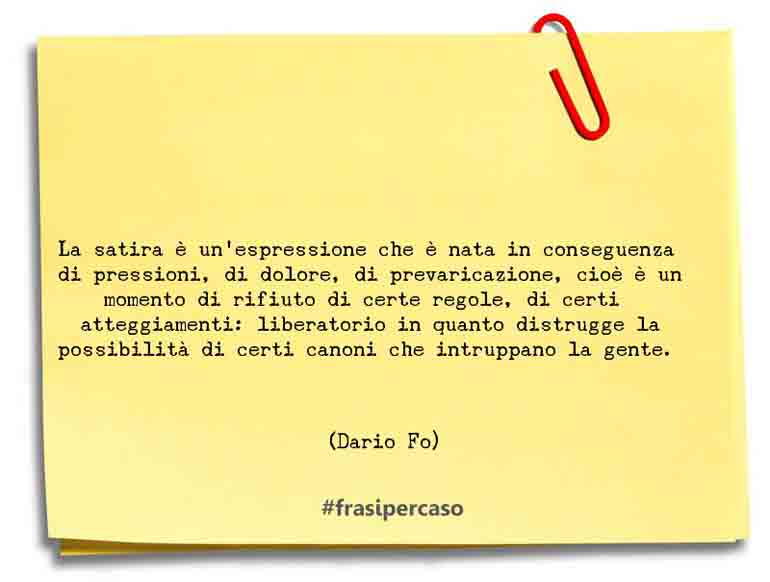 Una citazione di Dario Fo by FrasiPerCaso.it