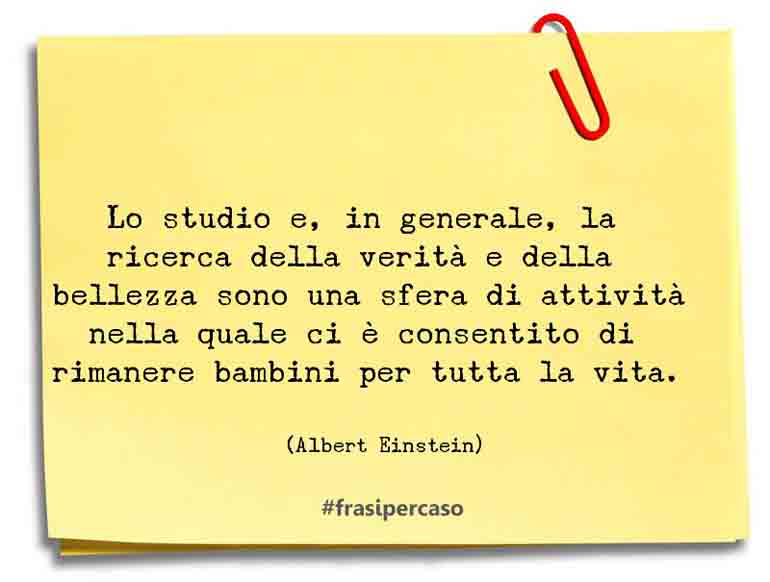 Le Frasi E Gli Aforismi Di Albert Einstein