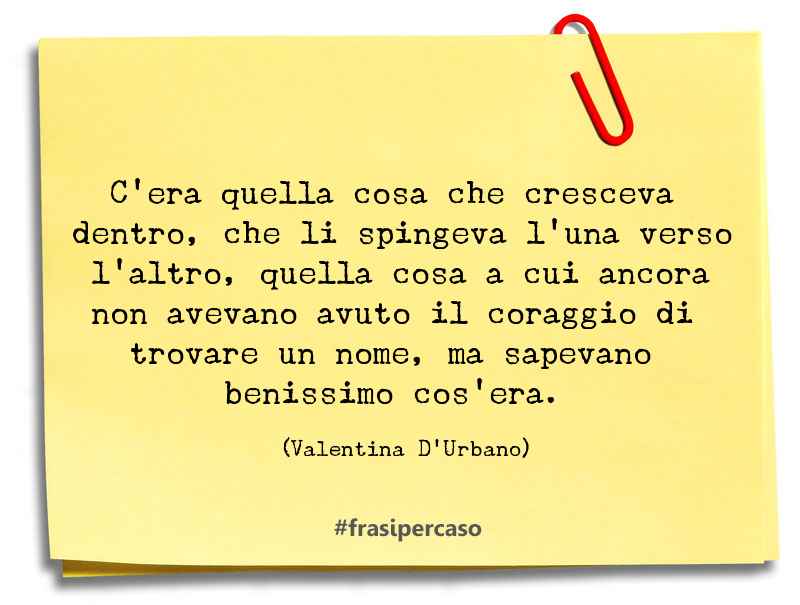 Una citazione di Valentina D'Urbano by FrasiPerCaso.it